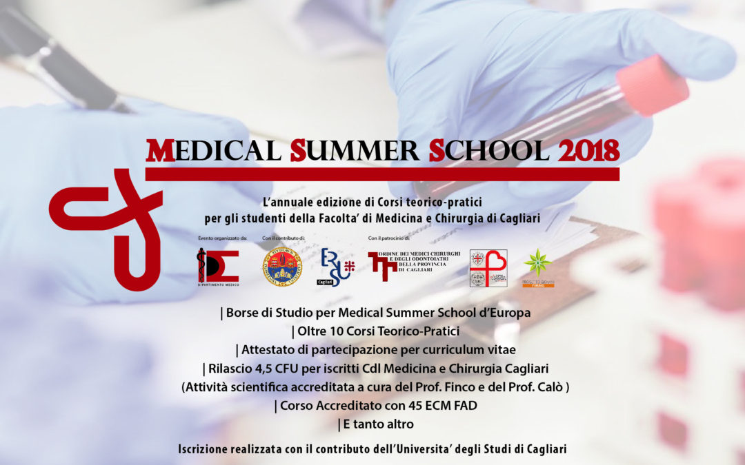 Aggiornamento Iscrizione Medical Summer School 2018